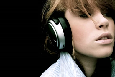 Headphones Girls Headphones Girl Wallpapers   (