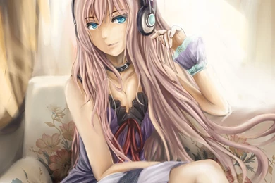 Anime Girl With Headphones Wallpapers