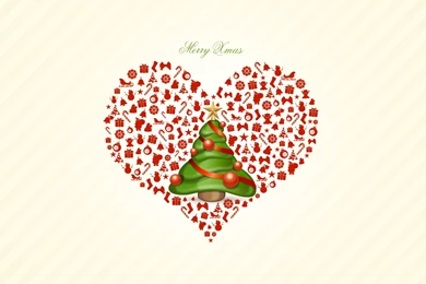 Merry Christmas Heart Love Wallpapers