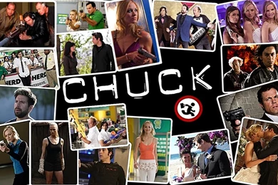 Yvonne Strahovski Chuck Adam Baldwin Zachary Levi Tv Series ...