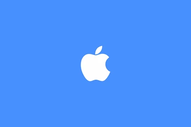 Apple Logo Blue