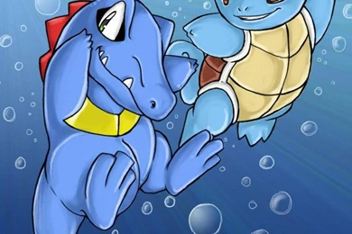 TOTODILE AND SQUIRTLE WALLPAPER   (