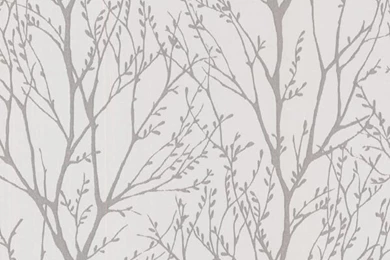 Delamere Pewter Tree Branches Wallpaper, Bolt Contemporary ...