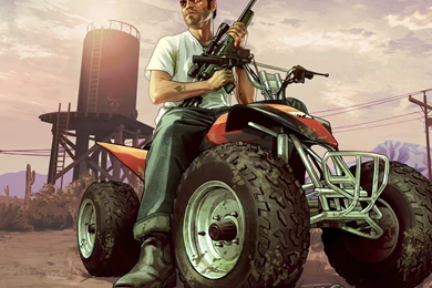 Download 1600x1200 GTA 5 Trevor On An ATV Wallpapers