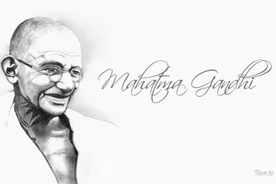 Mahatma Gandhi Pencil Art Wallpapers