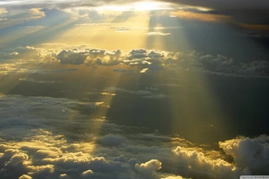 Sun Rays Through The Clouds HD Desktop Wallpapers : Widescreen ...