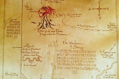 Thror's Map   The Map To The Lonely Mountain By TwoWolvesKM On ...