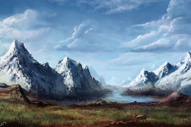 Snowy Mountains Speed Painting 1 By Bryan Lobdell On DeviantArt