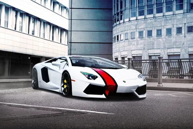 Lamborghini Aventador LP 700 4, White Supercar, Parking   HD ...