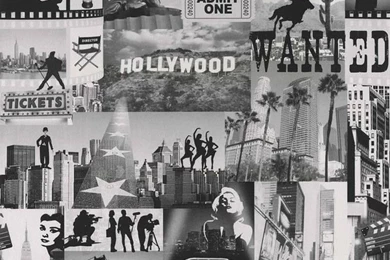 Retro Iconic Hollywood Movie Stars Wallpapers Bedroom New York ...
