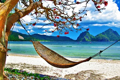 Tropical Beach Waves Wallpapers Wide   Kemecer.com