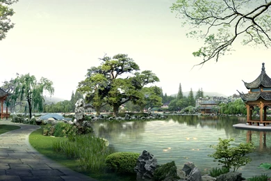 Download Wallpapers 3840x2160 China, Nature, Buildings, Pagoda ...