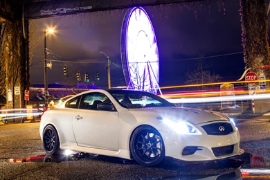 Infiniti G37 Lights Night Ferris Wheel Timelapse HD Wallpaper,cars ...