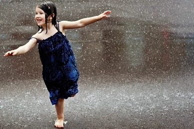 Girl In Rain Wallpapers