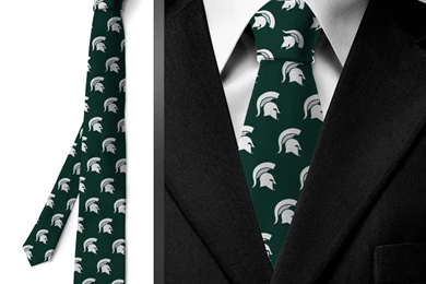 Michigan State University Spartans Wallpapers Tie Green