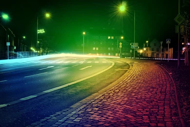 Colored City Lights Wallpapers