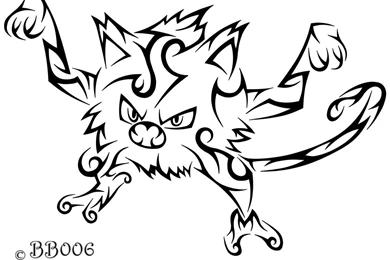 056: Tribal Mankey By Blackbutterfly006 On DeviantArt