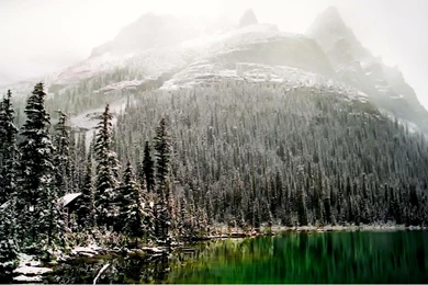 Clearing Winter Storm Over Lake Ohara Wallpapers For Desktop ...