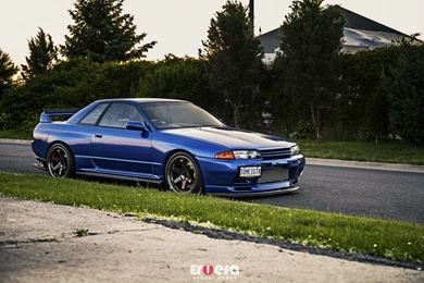 Car, Nissan Skyline, Nissan Skyline R32, Nissan, Blue Cars ...