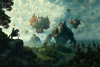 Fantasy Airship Wallpapers