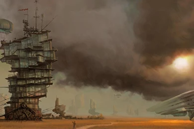 Airship Steampunk Vehicles Wallpapers   (