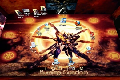 Mobile Themes   Burning Gundam By Snowwolf17   Customize.org