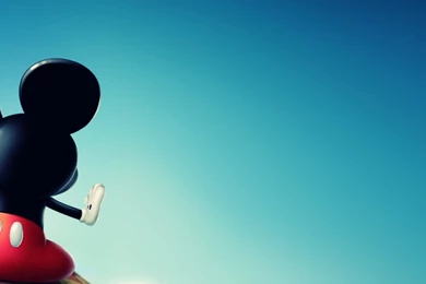 Download Wallpapers 3840x1200 Mickey Mouse, Fly, Sky, Toon Dual ...