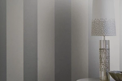 Silver Metallic And White Stripe   Wallpapers Brokers Melbourne ...