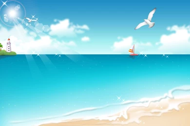 Beach Cartoon Wallpapers