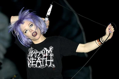Gothletics: Alice Glass In A Napalm Death Shirt /