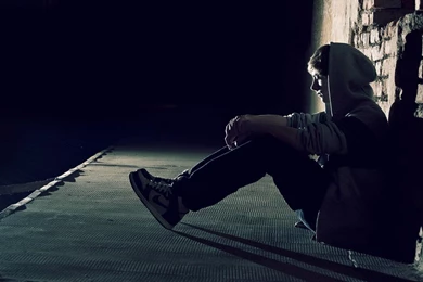 Black Widescreen Sad Boy HD Wallpapers   StylishHDWallpapers