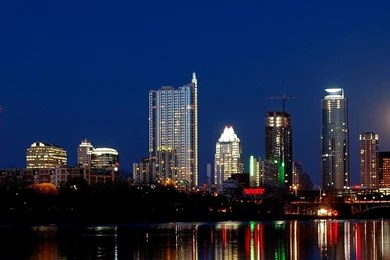 Download Wallpapers 2560x1024 Austin, Texas, Night, Skyscrapers ...