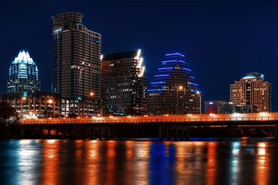 Night In Austin Texas   HD Wallpapers Widescreen   2880x1800