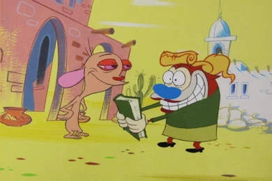 HAPPY HAPPY JOY JOY! REN AND STIMPY ORIGINAL ART