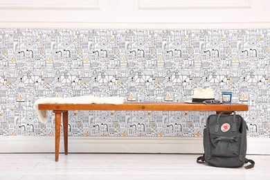 Lisa Congdon Little Village Removable Wallpapers – Chasing Paper