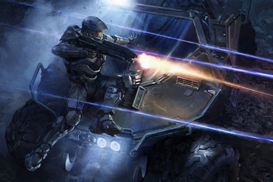 Halo 4 Sci fi Futuristic Warrior Soldiers Weapons Guns Battle ...