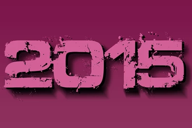 Happy New Year 2015 Logo Images 3D