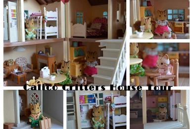 Calico Critters House Tour ~ May 2014   YouTube