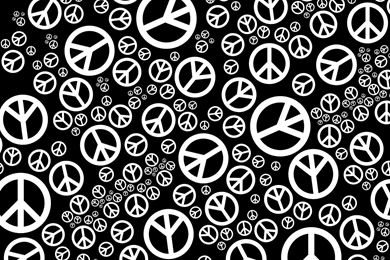 Black And White Peace Symbol Backgrounds 1
