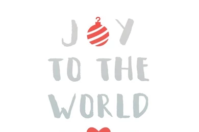 Joy To The World (grey & Red)