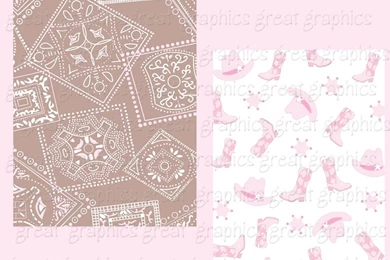 Printable Baby Cowgirl Digital Backgrounds And Clip Art