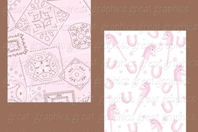 Printable Baby Cowgirl Digital Backgrounds And Clip Art