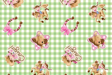 Pink Cowgirl Jumbo Gift Wrap