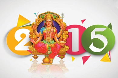 2015 New Year Santoshi Maa Wallpapers