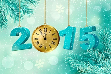 Clock New Year 2015 Wallpapers