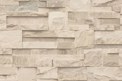 Muriva Bluff Slate Stone Block Brick Effect Wallpapers Beige J20407