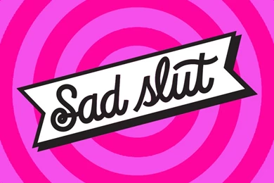 Animation: Sad, Pink, Neon, Lettering, Slut, Hannah Nance ...