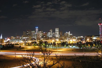Best City   Denver   City Skyline At Night 1280x800 Wallpapers