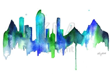 Popular Items For Denver Skyline On Etsy