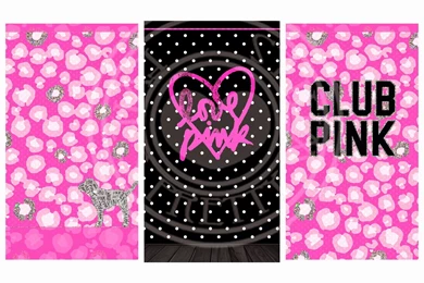 Pretty Walls: PINK NATION 15 PIECE WALLPAPER SET